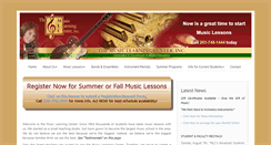 Desktop Screenshot of musiclearningcenter.org